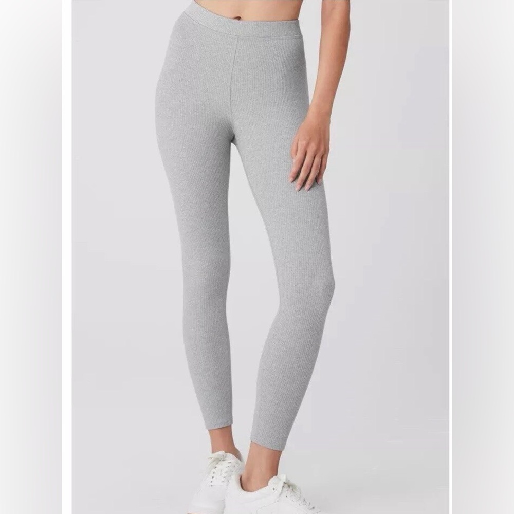 ALO Ribbed High-Waist 7/8 Blissful Leggings